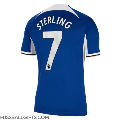 Chelsea Raheem Sterling #7 Fußballbekleidung Heimtrikot 2023-24 Kurzarm